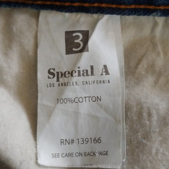 Special A Los Angeles High Rise Distressed Ankle Jeans 100% Cotton SZ 27 - Picture 9 of 12